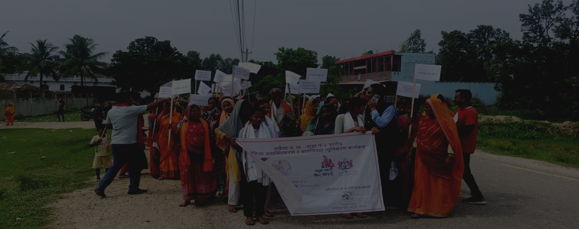 Railly Against Child Marraige Banner